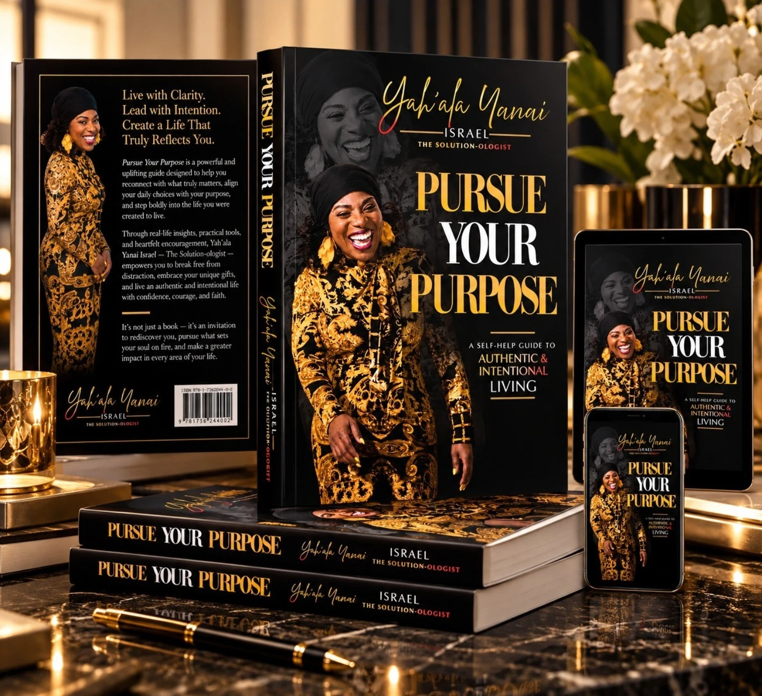 YaYa Israel’s supplied Pursue Your Purpose book promotional image